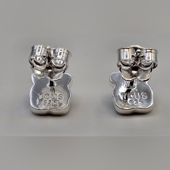 Tous Silver One Onyx Leg Bear Dangle Pendant - Picture 5 of 16